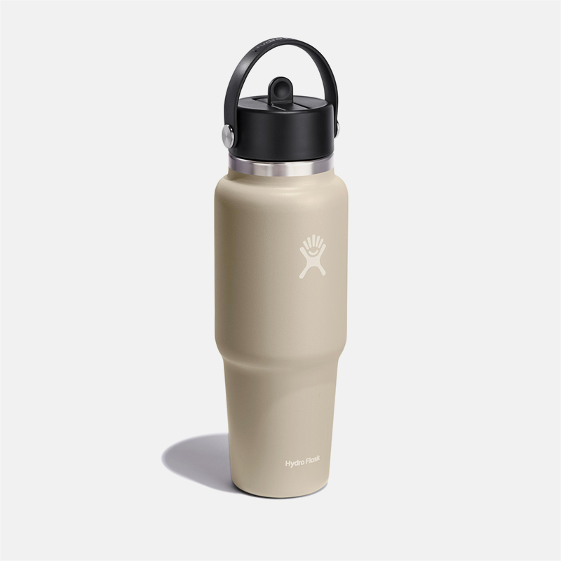 32 oz Wide Mouth Travel Bottle with Flex Straw Cap בקבוק פיה נפתחת image number null